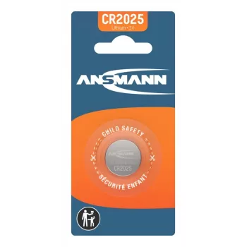 ANSMANN CR2025 lithium knoopcel, 3V, 160mAh, 1er-blister