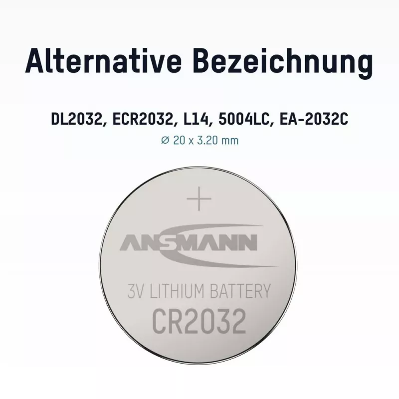 ANSMANN CR2032 lithium knoopcel 3V 230mAh (1-pack)