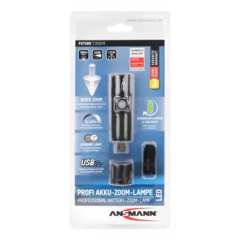 ANSMANN zaklamp Future T350FR 350 lumen CREE LED focus verstelbaar IPX4