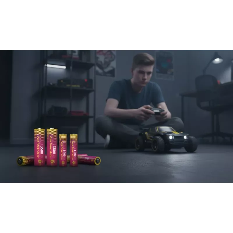 ANSMANN PurePower set AAA oplader met 4x AAA 800 mAh NiMH-accu's