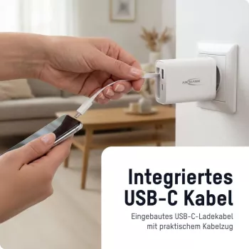 ANSMANN USB-oplader 230PD 30W wit