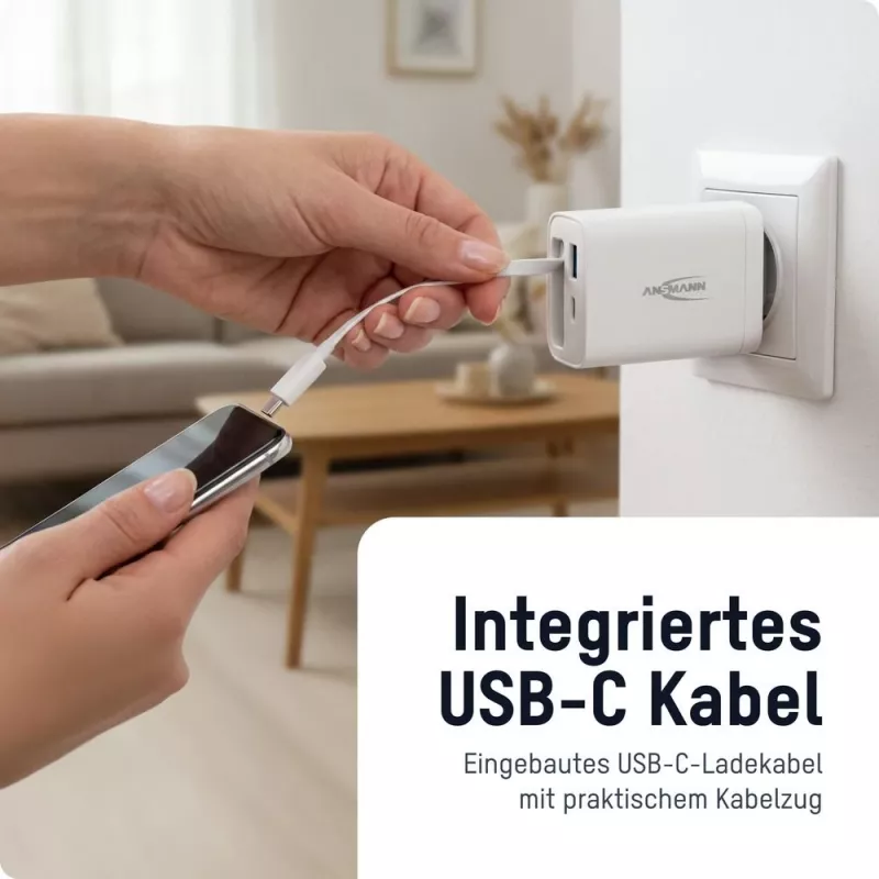 ANSMANN USB-oplader 230PD 30W wit