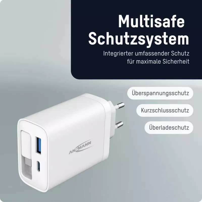 ANSMANN USB-oplader 230PD 30W wit