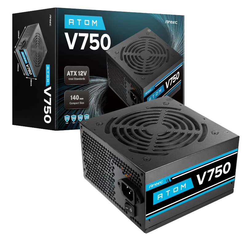 Antec Atom V750 niet-modulaire 750W 80 PLUS Bronze ATX voeding