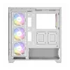 Antec CX300 ARGB ATX mid-tower gaming-behuizing, wit, tempered glass, 4 ARGB-ventilatoren