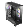 Antec CX700 ARGB B mid-tower gaming-behuizing - gehard glas, 4x ARGB-ventilator, E-ATX-ondersteuning, zwart