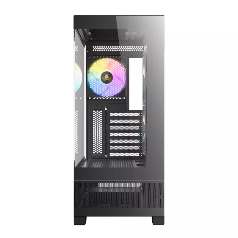 Antec CX700 ARGB B mid-tower gaming-behuizing - gehard glas, 4x ARGB-ventilator, E-ATX-ondersteuning, zwart