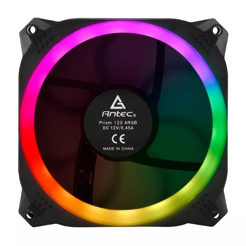 Antec Prizm 120 ARGB behuizingsventilator 5-pack + controller - zwart