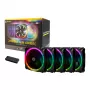 Antec Prizm 120 ARGB behuizingsventilator 5-pack + controller - zwart
