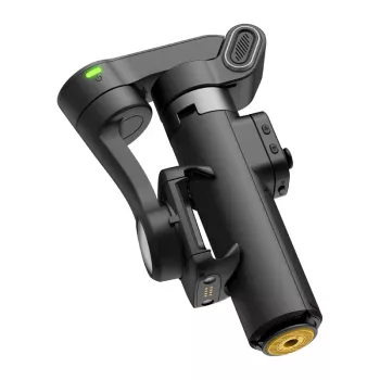 AOCHUAN Smart X3 AI-tracking gimbal-stabilisator met LED-licht en selfiestick voor smartphone, zwart