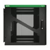 APC NetShelter 12U wandmontage-rackbehuizing met zijwaartse UPS-diepte, zwart