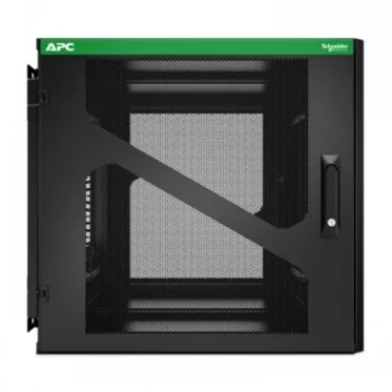 APC NetShelter 12U wandmontage-rackbehuizing met zijwaartse UPS-diepte, zwart