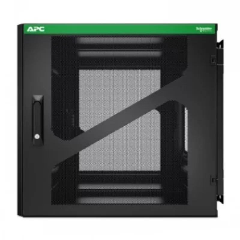 APC NetShelter 12U wandmontage-rackbehuizing met zijwaartse UPS-diepte, zwart