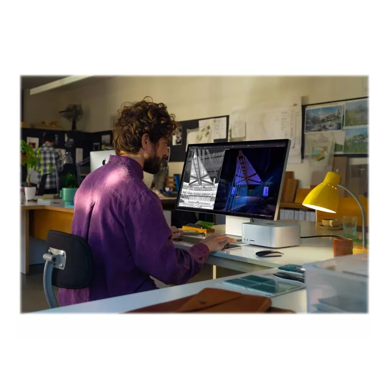 Apple Studio Display 27 inch 5K Retina monitor, standaardglas, zilver, kantelbare standaard