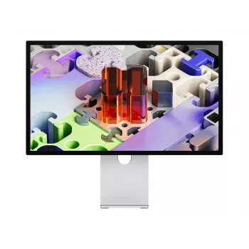 Apple Studio Display XDR 27 inch 5K nano-texture glas monitor met A13 Bionic, 12MP Ultra Wide camera, zesluidsprekersysteem, zilver