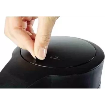 APS Budget Pump Pot 10915, 2,2L, 17 kopjes, roestvrij staal met kunststof deksel, zilver/zwart