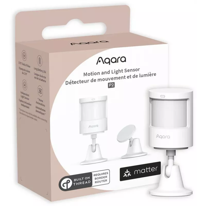 Aqara Motion and Light Sensor P2 - Thread, Bluetooth 5.0, wit