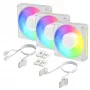 Arctic BioniX P12 A-RGB White 3-pack – 120mm PWM behuizingsventilator met adresseerbare RGB en daisy chain, 450-3000 tpm