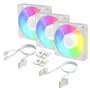 Arctic BioniX P14 A-RGB (Wit) 3-pack | 140-mm PWM-behuizingsventilator met A-RGB-verlichting, 400-2500 tpm