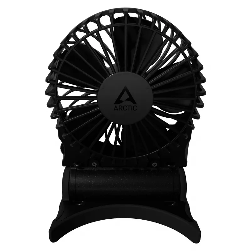Arctic Summair 2Go oplaadbare tafelventilator - 10 cm (zwart)