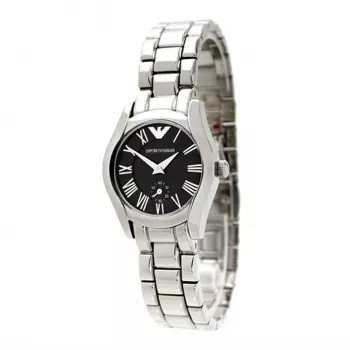 Armani AR0695 dames quartz horloge 28mm zilver RVS