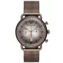 ARMANI AR11169 Heren Chronograaf Horloge 43 mm Zwarte Wijzerplaat Leren Band