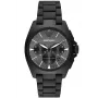 ARMANI AR11412 Heren Chronograafhorloge van RVS, 42 mm, blauwe wijzerplaat