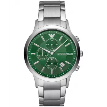 Armani AR11507 heren quartz chronograaf horloge 43mm edelstaal blauwe wijzerplaat