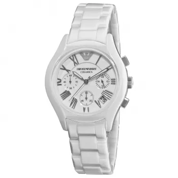 ARMANI AR1403 Heren Keramisch Chronograaf Horloge 42mm Zwart
