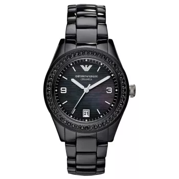 Armani AR1423 Dames Keramisch horloge 39mm Wit