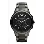 Armani AR1452 heren keramisch chronograaf horloge 43mm zwart