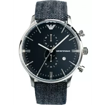 ARMANI AR1690 heren analoog quartz horloge 43mm edelstaal zwarte wijzerplaat