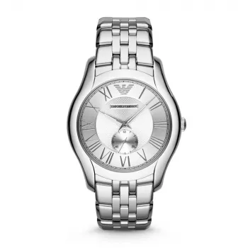 Armani AR1788 heren quartz chronograaf horloge 43mm zwarte wijzerplaat echt leren band