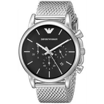 ARMANI AR1811 heren analoog quartz horloge 41mm edelstaal zwarte wijzerplaat