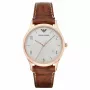 ARMANI AR1866 heren Renato quartz analoog horloge 40mm edelstaal zwarte wijzerplaat