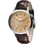Armani AR2433 heren quartz chronograaf horloge 43mm RVS blauwe wijzerplaat