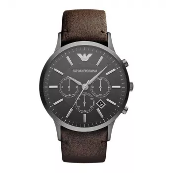 ARMANI AR2462 heren chronograaf horloge 46mm roestvrij staal blauwe wijzerplaat