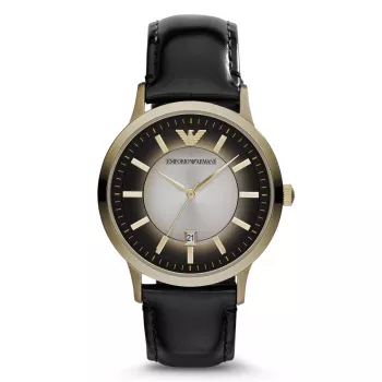 Armani AR2468 heren chronograaf met blauwe wijzerplaat en roestvrijstalen kast, 40 mm