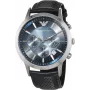 Armani AR2473 Heren chronograaf horloge 43mm RVS blauwe wijzerplaat