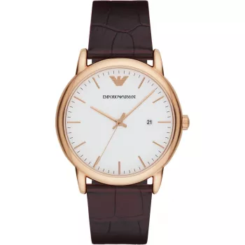 ARMANI AR2502 heren quartz polshorloge 43mm RVS blauwe wijzerplaat