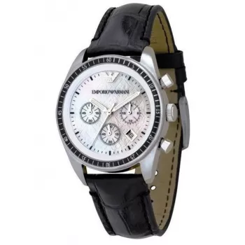 Armani AR5670 dames keramisch horloge witte wijzerplaat witte band