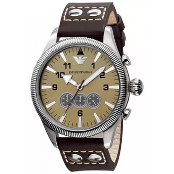 ARMANI AR5837 heren chronograaf van RVS 44mm
