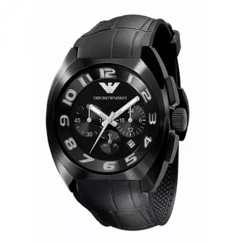 Armani AR5846 heren analoog quartz chronograaf horloge 46mm RVS roségoudkleurig