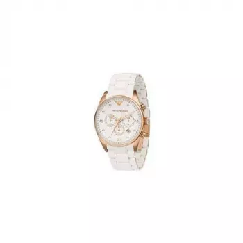ARMANI AR5919 heren chronograaf horloge edelstaal 43mm zwarte wijzerplaat