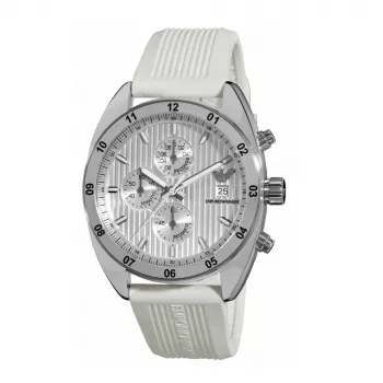 ARMANI AR5929 heren chronograaf horloge 43mm RVS zwart