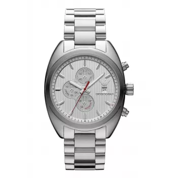 Armani AR5958 Heren Quartz Analoog Horloge 42mm Zwart RVS