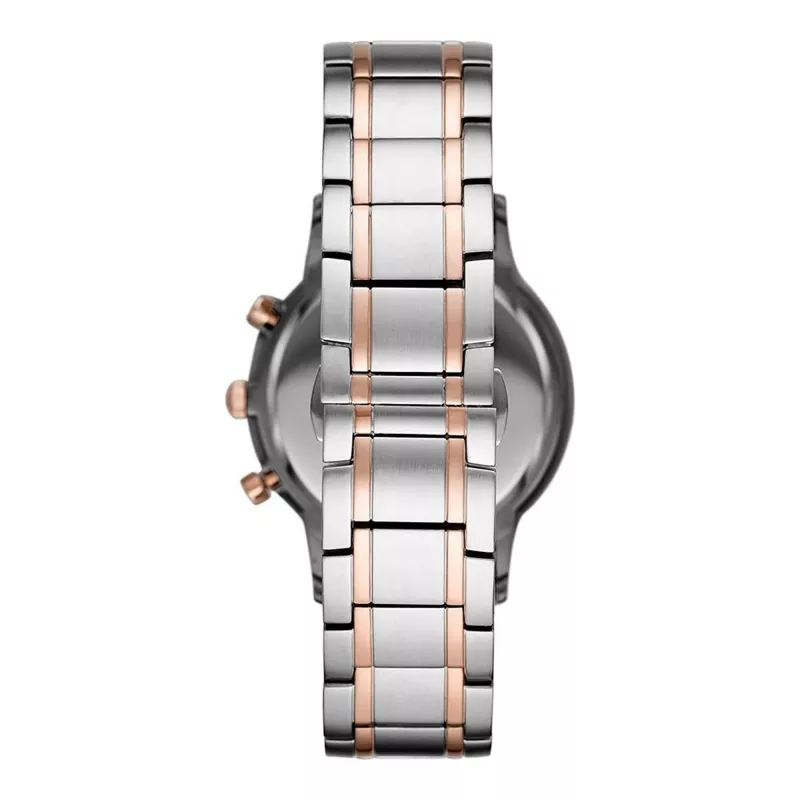 ARMANI AR80025 heren quartz chronograaf horloge 43mm roestvrij staal blauwe wijzerplaat