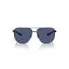 Armani Exchange AX2047S6003Z3 heren rechthoek zonnebril mat zwart donkergrijs 63 mm