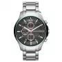 ARMANI EXCHANGE AX2163 heren quartz chronograaf horloge 46mm zwarte wijzerplaat leren band