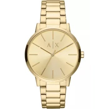 Armani Exchange AX2707 heren quartz analoog horloge 42 mm RVS zwarte wijzerplaat
